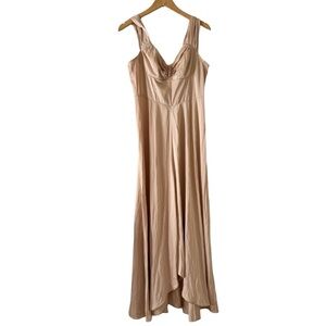 Current Air Los Angeles Satin Midi Dress